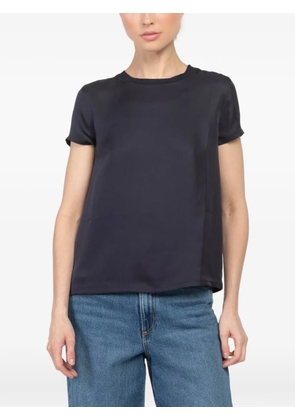 PATRICK ASSARAF short-sleeve silk T-shirt - Blue