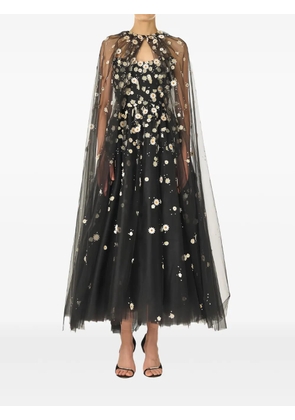 Monique Lhuillier Daisy cape - Black