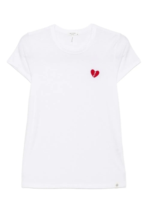 rag & bone broken-heart T-shirt - White