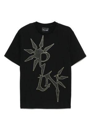 P.L.N. logo-print T-shirt - Black