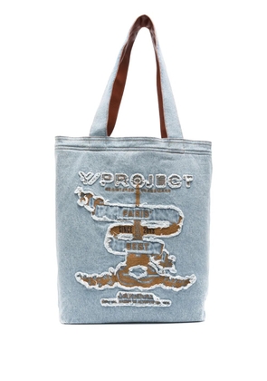 Y/Project Paris' Best denim tote bag - Blue