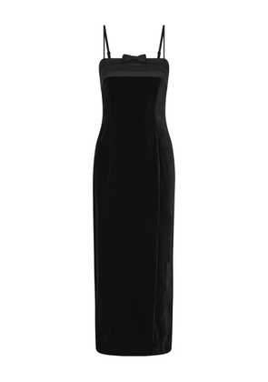 Posse Quincy velvet midi dress - Black