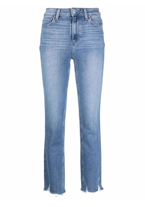 PAIGE mid-rise straight-leg jeans - Blue