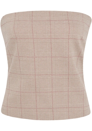 Rosetta Getty checked top - Neutrals