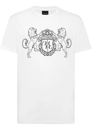 Billionaire logo-embroidered cotton T-shirt - White