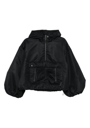 Cecilie Bahnsen hooded oversized jacket - Black
