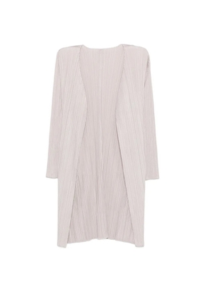 Pleats Please Issey Miyake pleated coat - Neutrals