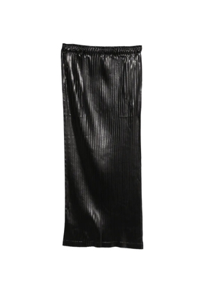 Issey Miyake pleated midi skirt - Black