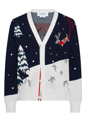 Thom Browne cashmere cardigan - Blue