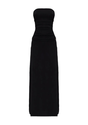 Melissa Odabash Rae ruched strapless maxi dress - Black