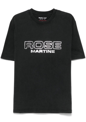 Martine Rose metallic-logo T-shirt - Black