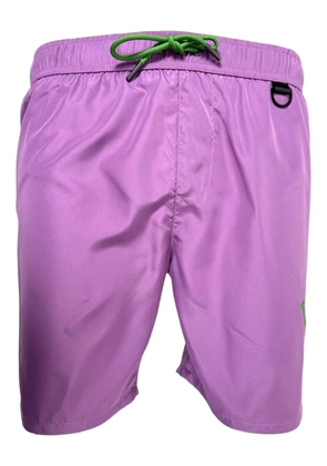 Iceberg drawstring logo-print swim shorts - Purple