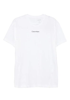Calvin Klein logo-detail ribbed t-shirt - White