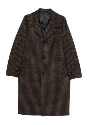 LES HOMMES houndstooth coat - Brown