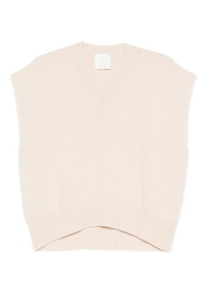 Marella V-neck sleeveless vest - Neutrals