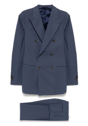 Caruso double-breasted suit - Blue