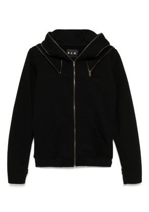 P.L.N. long-sleeve hoodie - Black