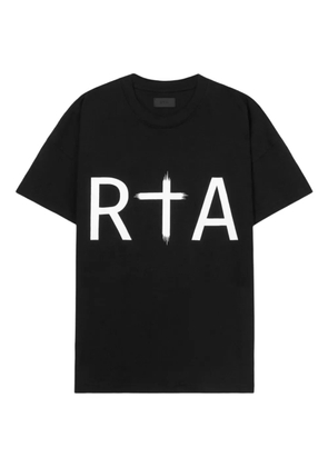 RTA Liam cross-logo cotton T-shirt - Black