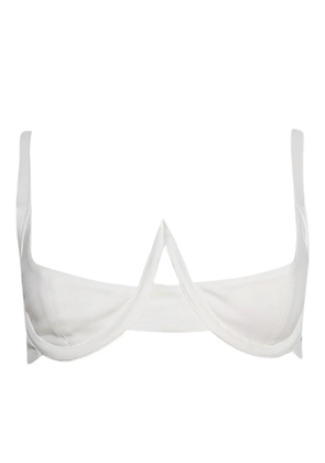 Natasha Zinko plunge-neckline bra - White