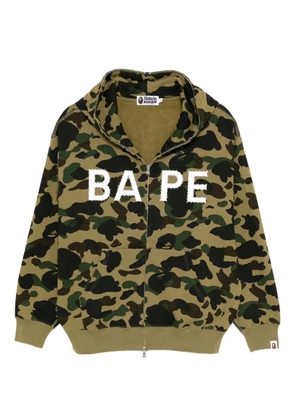 A BATHING APE® camouflage-print hoodie - Green