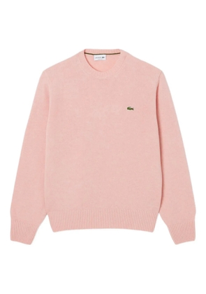 Lacoste crew-neck wool sweater - Pink
