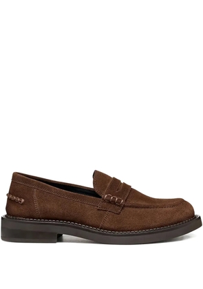 Geox Serilda stitched loafers - Brown