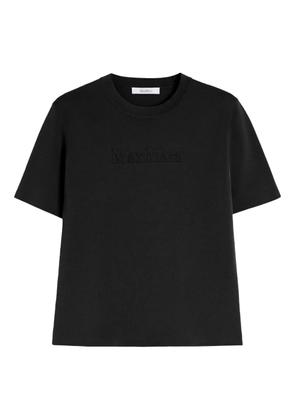 Max Mara embossed logo t-shirt - Black