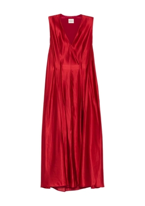 KHAITE Syd V-neck dress - Red