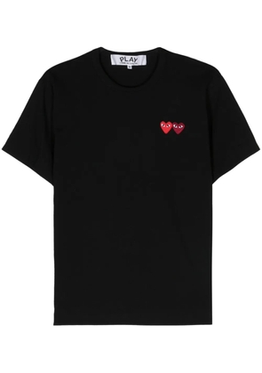 Comme Des Garçons Play heart-patch cotton T-shirt - Black