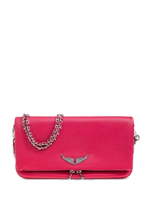 Zadig&Voltaire Rock leather shoulder bag - Pink