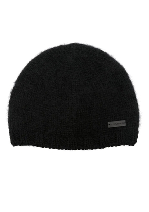 Saint Laurent brushed beanie - Black