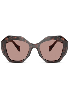 Prada Eyewear hexagon-frame sunglasses - Brown