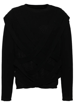 Andersson Bell Harness crew-neck jumper - Black