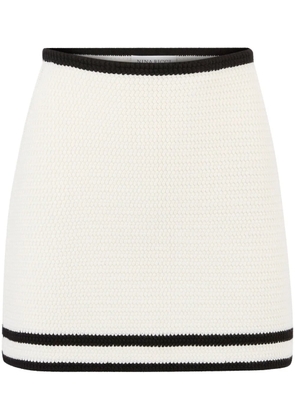 Nina Ricci tweed mini skirt - White