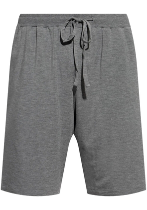 Hanro mélange-effect track shorts - Grey