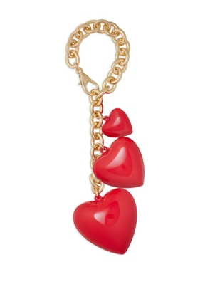 Roxanne Assoulin The Puffy Triple Heart bag charm - Gold