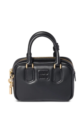 Miu Miu Arcadie leather tote bag - Black
