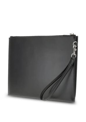 Saint Laurent Cassandre zip wrist-strap pouch - Black