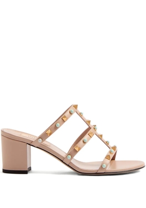 Valentino Garavani 60mm Rockstud embellished sandals - Pink