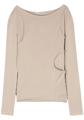 Low Classic layered-design top - Green