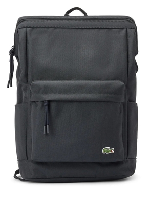 Lacoste logo-patch backpack - Black