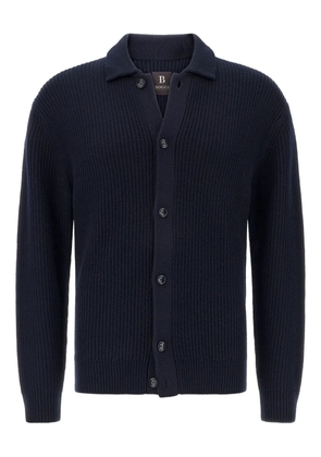 Boggi Milano shirt-collar cardigan - Blue