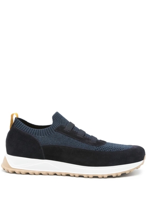Doucal's panelled sneakers - Blue