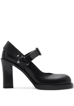 Burberry Stirrup 85mm leather pumps - Black
