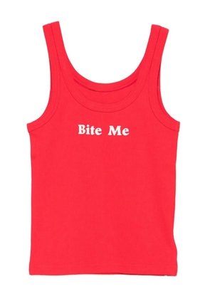 MARKGONG slogan-embroidered tank top