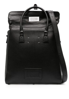 Maison Margiela 5AC Daily Vertical leather backpack - Black