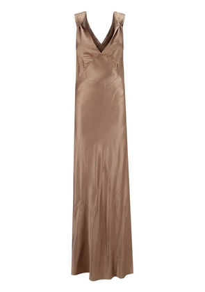 Saint Laurent satin gown - Neutrals
