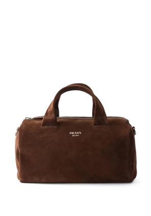 Prada suede duffle bag - Brown