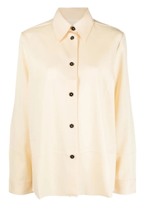Jil Sander long-sleeve wool shirt - Neutrals