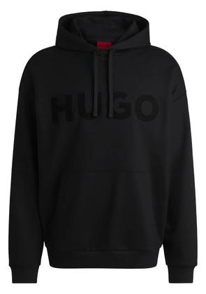 HUGO logo-print hoodie - Black